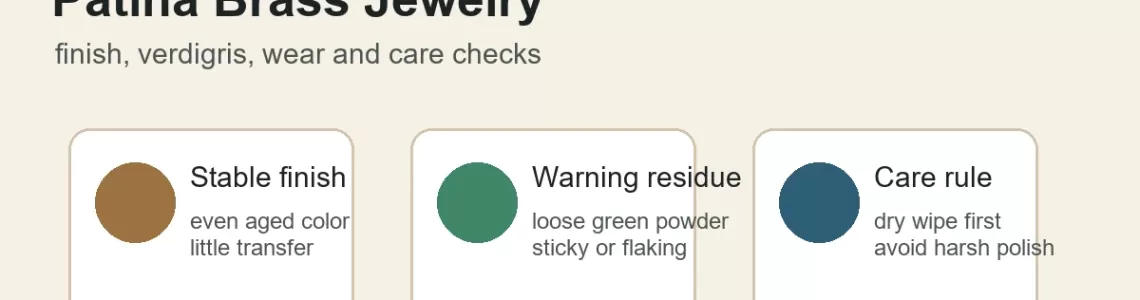 Patina on Brass Jewelry: Finish, Verdigris, Wear and Care Buyer Checks