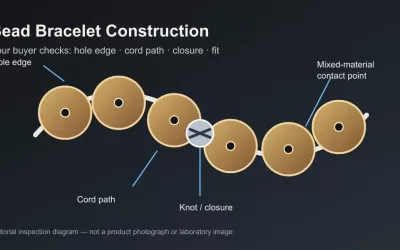 Bead Bracelet Construction Guide: Drill Holes, Cord, Knots and Buyer Checks