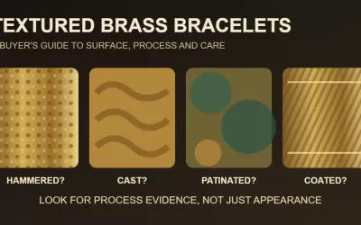 Textured Brass Bracelets: Hammered, Cast, Patinated or Plated?