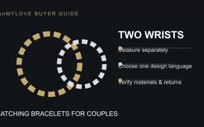 Matching Bracelets for Couples: Two-Wrist Fit and Buyer Checks