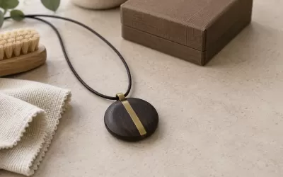 How to Care for a Wood Pendant Necklace: Wood, Brass and Cord
