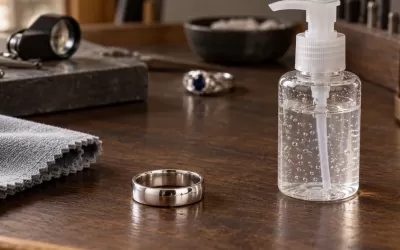 Hand Sanitizer and Sterling Silver Rings: Metal, Stones and Finish Checks