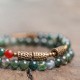 Bracelets for women Aquatic Onyx Beads Bracelets Brass beads Red jade Bracelets for men