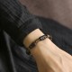 Ebony beads Bracelets for men brass beads bracelets for women