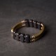 Ebony beads Bracelets for men double brass pipe bracelets for women