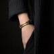 Ebony beads Bracelets for men double brass pipe bracelets for women