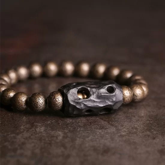 Brass beads bracelet for men & women Brings luck with the magnetic field