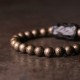 Brass beads bracelet for men & women Brings luck with the magnetic field