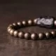 Brass beads bracelet for men & women Brings luck with the magnetic field