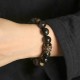 Ebony mixed with obsidian Bracelet original design obsidian bracelets