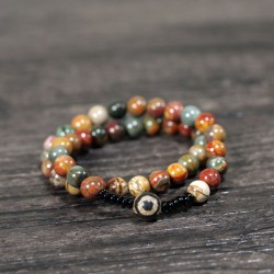 Dzi Beads Bracelet original design Ebony alexandrite bracelets