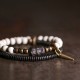 Deer bone Bracelet original design Ebony brass bracelets