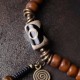 Good luck beef bone Bracelets for women Brass Dzi Beads bracelets for men