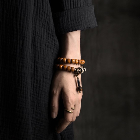 Good luck beef bone Bracelets for women Brass Dzi Beads bracelets for men Good luck beef bone Bracelets for women Brass Dzi Beads bracelets for men