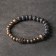 Volcanic Stone Bracelets for women Meteorite Brass Beads Bracelet for men