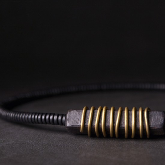 Brass Wire Wrapped Ebony Design Bracelets Ebony Bead Bracelet Brass Wire Wrapped Ebony Design Bracelets Ebony Bead Bracelet