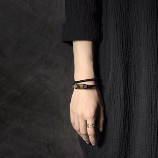 Brass Wire Wrapped Ebony Design Bracelets Ebony Bead Bracelet Brass Wire Wrapped Ebony Design Bracelets Ebony Bead Bracelet