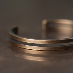 Double ring brass bracelet for women brass bracelet for men