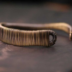 Brass wire winding bracelet for women brass wire bracelet for men