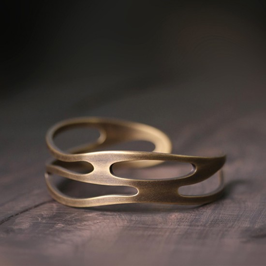 Cloud and sea Brass bracelet for women brass bracelet for men