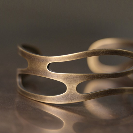 Cloud and sea Brass bracelet for women brass bracelet for men