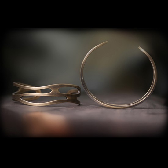 Cloud and sea Brass bracelet for women brass bracelet for men