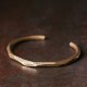 Knife cut Copper bracelet for women Knife marks Copper bracelet for men