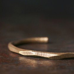 Knife cut brass bracelet for women Knife marks brass bracelet for men