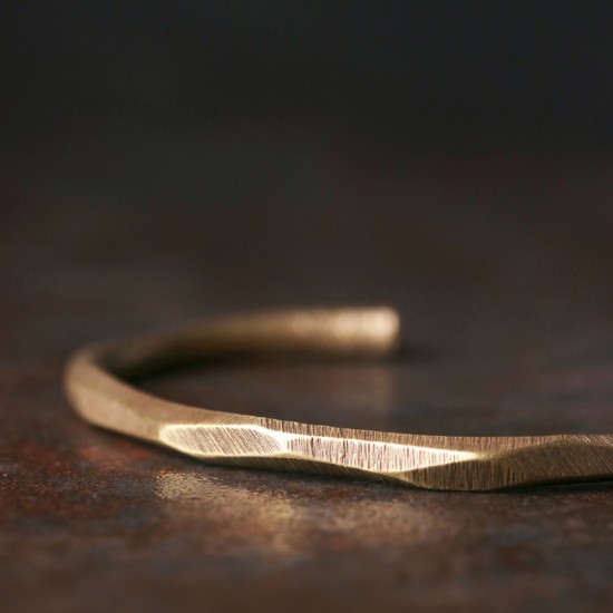 Knife cut brass bracelet for women Knife marks brass bracelet for men Knife cut brass bracelet for women Knife marks brass bracelet for men