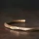 Knife cut Copper bracelet for women Knife marks Copper bracelet for men