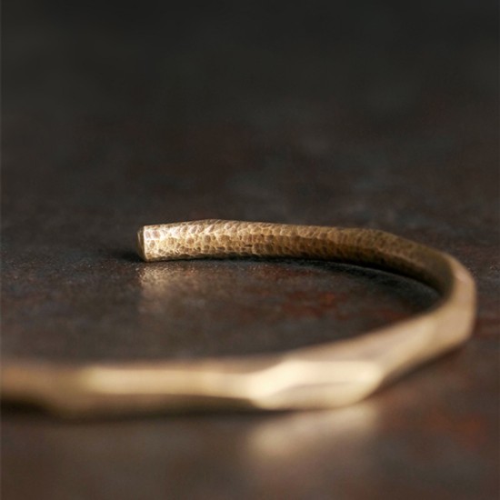 Knife cut brass bracelet for women Knife marks brass bracelet for men Knife cut brass bracelet for women Knife marks brass bracelet for men