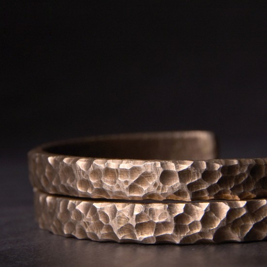 Crater brass bracelet for women brass bracelet for men Crater brass bracelet for women brass bracelet for men