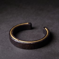 Ebony brass bracelet for women brass ebony bracelet for men