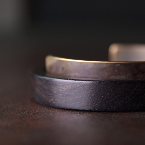 Ebony with brass bracelet for women Ebony brass curve bracelet for men Ebony with brass bracelet for women Ebony brass curve bracelet for men
