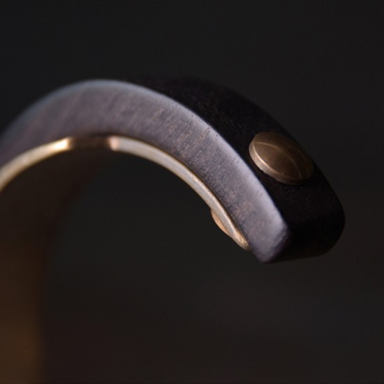 Ebony with brass bracelet for women Ebony brass curve bracelet for men Ebony with brass bracelet for women Ebony brass curve bracelet for men