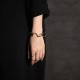 Thin curve Copper bracelet for women Copper curve bracelet for men