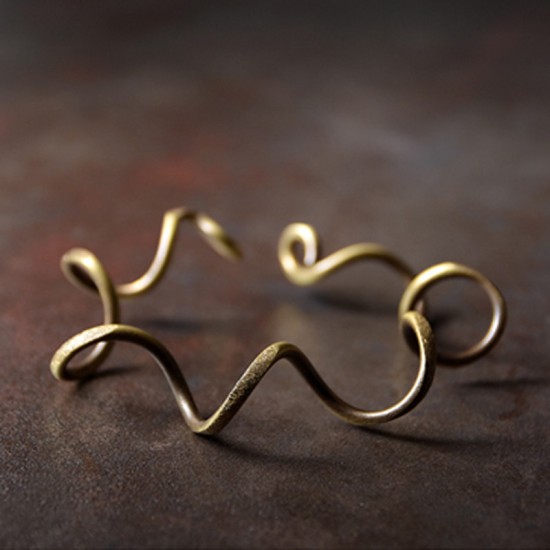 Thin curve brass bracelet for women brass curve bracelet for men Thin curve brass bracelet for women brass curve bracelet for men