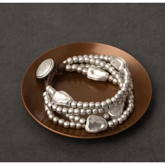 Eternal Heart Luck Bracelet 999 Sterling Silver Bead Bracelet