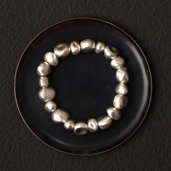 Bead Bracelet that drives away bad luck 990 Sterling Silver Bead Bracelet