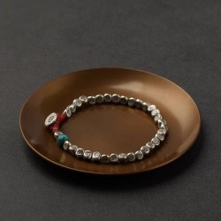 Eye of God Bracelet 925 Sterling Silver red rope Bead Bracelet