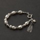 Natural Freshwater Pearls beaded bracelets 925 Sterling Silver Bracelet