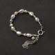 Natural Freshwater Pearls beaded bracelets 925 Sterling Silver Bracelet