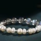 Natural Freshwater Pearls moonstone beaded bracelets 925 Sterling Silver Bracelet