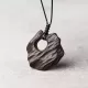 Abstract Ebony Wood Cutout Pendant Necklace Abstract Ebony Wood Cutout Pendant Necklace