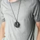 Abstract Ebony Wood Cutout Pendant Necklace Abstract Ebony Wood Cutout Pendant Necklace