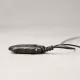 Carved Ebony Wood Shield Pendant Necklace Carved Ebony Wood Shield Pendant Necklace