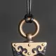 Ebony Wood & Brass Arrowhead Pendant Necklace Ebony Wood & Brass Arrowhead Pendant Necklace