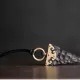 Ebony Wood & Brass Arrowhead Pendant Necklace Ebony Wood & Brass Arrowhead Pendant Necklace