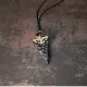 Ebony Wood & Brass Arrowhead Pendant Necklace Ebony Wood & Brass Arrowhead Pendant Necklace