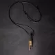 Ebony Wood & Brass Stick Pendant Necklace Ebony Wood & Brass Stick Pendant Necklace